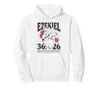 Ezekiel 36:26 Heart Christian Bible Verse Roses Pullover Hoodie