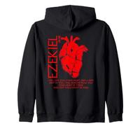 Ezekiel 36:26 New Heart Inspirational Christian Zip Hoodie