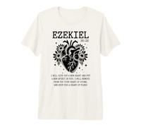 Ezekiel 36:26 Scripture Anatomical Heart Christian Faith Premium T-Shirt