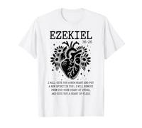 Ezekiel 36:26 Scripture Anatomical Heart Christian Faith T-Shirt