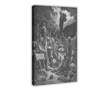 Ezekiel's Vision of The Valley of Dry Bones by Gustave Dore Canvas Art Poster And Wall Art Picture Print Modern Family Bedroom Decor Frame 12x18inch(3
