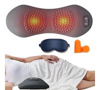 EZGHAR 3 in 1 Back Massager, Soothe 3 in 1 Back Massager for Sciatica with Traction Lifting, Vibration Massage and Heat Compress Against Pain, Suitable for Neck, Shoulders and Back (Gray)