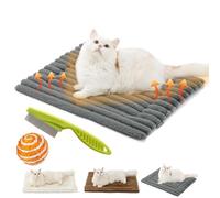 EZGHAR Self Warming Pet Bed, Pet Heating Pad for Outdoor Cat Houses, Warming Mat for Indoor Pet Beds & Furniture with Non-Slip Bottom, Non Electric (41.33 * 29.52in,Gray)