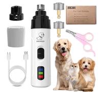 EZGHAR Silent Groom Pro, Upgraded Silent Grind Pro Dog Nail Trimmer, Rechargeable Micro Precision Electric Dog Nail Clippers for Grooming, Dog Nail Grinder Quiet for Large Dog (1Set)