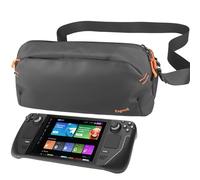 Ezgnuk Carrying Case Compatible with Steam Deck/Steam Deck OLED/ASUS ROG Ally X, Protective Shoulder Bag for Consoles & Accessories, Storage Sling Bag for Daily Use and Travel