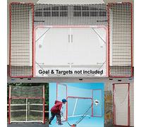 EZGoal Hockey Backstop, Red/White,10' x 6'