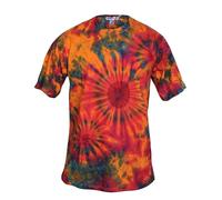 Ezhippie Mens Tie Dye T-Shirts Lightweight Cotton Festival Hippie Tops, (3, L)