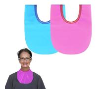 EZHOISLING Waterproof Tracheostomy Shower Cover Neck Stoma Protector,Adjustable Comfort Shield (Rose and Blue, 2 PCS)