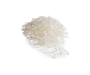 EZI-GROOM Clear Silicone Plaiting Bands - One Size