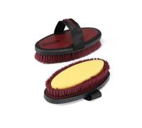 EZI-GROOM Grip Body Wash Brush Burgundy - Burgundy