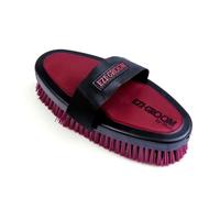 EZI-GROOM Grip Body Wash Brush Burgundy - Large