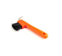 EZI-GROOM Orange Hoof Pick/Brush - Orange
