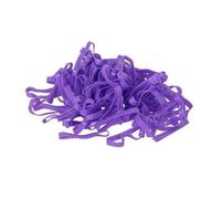 EZI-GROOM Purple Silicone Plaiting Bands - One Size