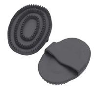 EZI-GROOM Black Rubber Curry Comb - Large