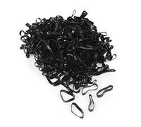 EZI-Groom Silicone Plaiting Bands, Black, One Size