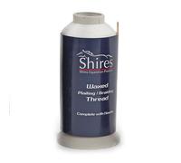 Shires Waxed Plaiting Thread Reel: White