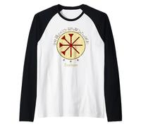 Ezidxan Yezidi Sun Symbol Yezidi Sacred Symbol Raglan Baseball Tee