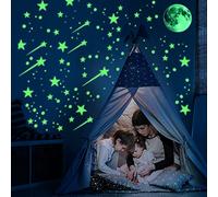 Ezigoo Glow in The Dark Wall Sticker, 482 Pcs Glow in The Dark Stars Ceiling Adhesive Luminous Decals, Diy Wall Stickers for Baby Toddler Children Grils Kids Bedroom Nursery Room Playroom 482pcs