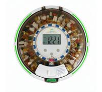 EziMedPil Automatic Pill Dispenser with Sound & Light Reminders for Seniors | 6 Daily Alarms , LCD Display & Built-in Magnifier for Dementia & Chronic Disease Seniors
