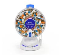 EziMedPil One-Touch Button Pill Organizer with No-Flip Design & Child Lock