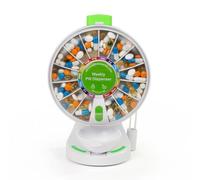 EziMedPil Pill Dispenser Daily, Large Pill Organizer with Wall-Mounted or Standing Use, 14 Days Pill Container, Push Button Design, Weekly Pill Box for Vitamin, Medicine,Supplement