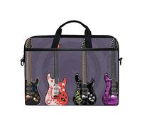 EZIOLY Electric Guitars Art Laptop Shoulder Messenger Bag Case Sleeve for 13 Inch to 14 inch Laptop