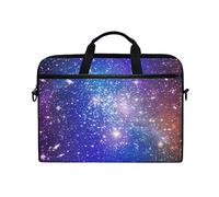 EZIOLY Far Away Galaxy Stars Nebula Laptop Shoulder Messenger Bag Case Sleeve for 13 Inch to 14 inch Laptop