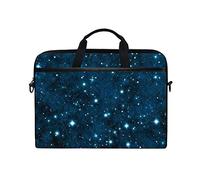 EZIOLY Galaxy Nebula Starry Stars Laptop Shoulder Messenger Bag Case Sleeve for 13 Inch to 14 inch Laptop