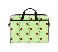 EZIOLY Little Ladybugs Laptop Shoulder Messenger Bag Case Sleeve for 13 Inch to 14 inch Laptop