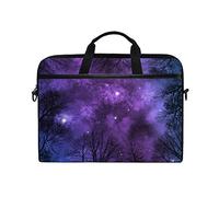 EZIOLY Nebula On Starry Night Sky Laptop Shoulder Messenger Bag Case Sleeve for 13 Inch to 14 inch Laptop