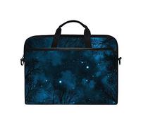 EZIOLY Nebula On Starry Night Sky Laptop Shoulder Messenger Bag Case Sleeve for 13 Inch to 14 inch Laptop