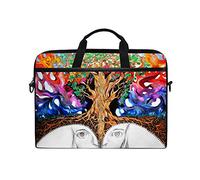 EZIOLY Rainbow My World Painting Laptop Shoulder Messenger Bag Case Sleeve for 13 Inch to 14 inch Laptop