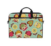 EZIOLY Seamless Owls Birds Laptop Shoulder Messenger Bag Case Sleeve for 13 Inch to 14 inch Laptop