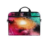 EZIOLY Space Galaxy Nebula Starry Laptop Shoulder Messenger Bag Case Sleeve for 13 Inch to 14 inch Laptop