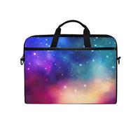EZIOLY Space Galaxy Nebula Starry Laptop Shoulder Messenger Bag Case Sleeve for 13 Inch to 14 inch Laptop