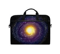 EZIOLY Spiral Galaxy Milky Way Laptop Shoulder Messenger Bag Case Sleeve for 13 Inch to 14 inch Laptop