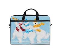 EZIOLY Three Polar Bears Laptop Shoulder Messenger Bag Case Sleeve for 13 Inch to 14 inch Laptop