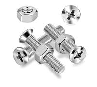 Ezitruz 60 Pcs Countersunk Screws Set, M4x20 mm Bolts 304 Stainless Steel Flat Head Machine Screws Phillips Bolts with Nuts Fully Threaded for Home Furniture Chair Repairs