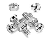 Ezitruz 80 Pcs Countersunk Screws Set, M3x6 mm Bolts 304 Stainless Steel Flat Head Machine Screws Phillips Bolts with Nuts Fully Threaded for Home Furniture Chair Repairs