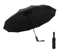 EZIYIN Travel Compact Umbrella, Folding Travel Umbrella for Rain and Shine Small, Windproof Automatic Open/Close, Portable Mini Umbrellas for Backpack, Purse, Suitcase (Black)