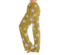 EZJOBLA Pyjamas for Women Lounge Wear Couples Pajamas PantsPjamas Christmas Pyjama Bottoms Short Petite Yellow 3XL