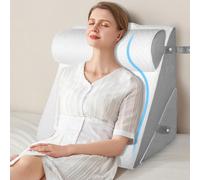 EzKamfort Bed Wedge Pillow, 3-in-1 Memory Foam Sleeping Support Pillow with Headrest Adjustable Incline Cushion for Acid Reflux, Gerds, Back Pain, Snoring, Leg Elevation with Washable Cover