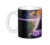 EZKYZTLW Pink Rainbow Floyd Cute Coffee Mug Tea Cup for Men Women Kids Friends White Fine Bone Ceramic 11 OZ
