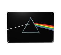 EZKYZTLW Pink Rainbow Floyd Metal Sign Tin Plaque Signs Retro Wall Decor Aluminum Poster Sign For Bar Cafe Video Store Garage Home Pub Beer 8x12 Inch