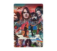 EZKYZTLW Pink Rainbow Floyd Metal Tin Sign Wall Decor Retro Stay Signs With For Home Living Room Bedroom Office Decor Gifts 12x16 Inch