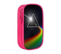 EZKYZTLW Pink Rainbow Floyd Pencil Cases for Adults Pencil Pouch Pencil Boxes Wide-Opening Makeup Small Cosmetic Bag for Teen College Office