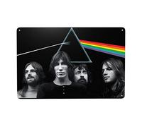 EZKYZTLW Pink Rainbow Floyd Tin Sign Metal Plaque Art Hanging Iron Painting Retro Home Kitchen Garden Garage Wall Decor 8x12 Inch