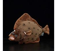 EZLAM 40CM Real Life Tuna Stuffed Toys Lifelike Sea Animals Fish Plush Toy Soft Toys for Children Girls Boys Toys & Hobbies Flounder