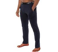 EZLP585 Enzo Mens Pyjama Pants Lounge Bottoms Elasticated Waist Nightwear Trousers PJ Soft Jersey Loungewear Navy Blue XL