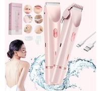 Ezme Pro Smooth Shaver, The Trimmie 2.0 by Ezme,2025 New Ezme Shaver for Women, 2 in 1 Electric Shaver Razors, Dual Head Shaver Women, Waterproof Wet & Dry Use for Armpit Legs Face Hairs (Pink)
